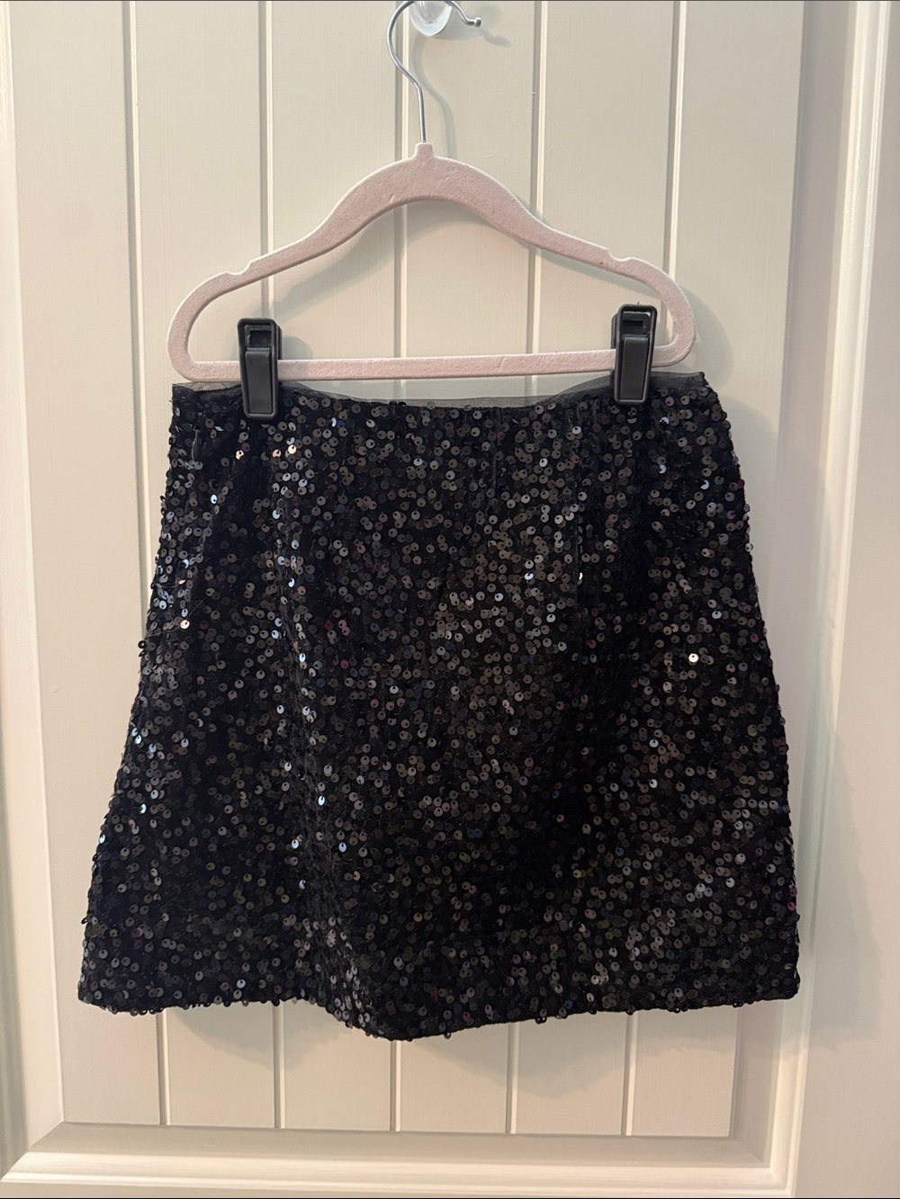 GAP Black Sequin Mini Skirt